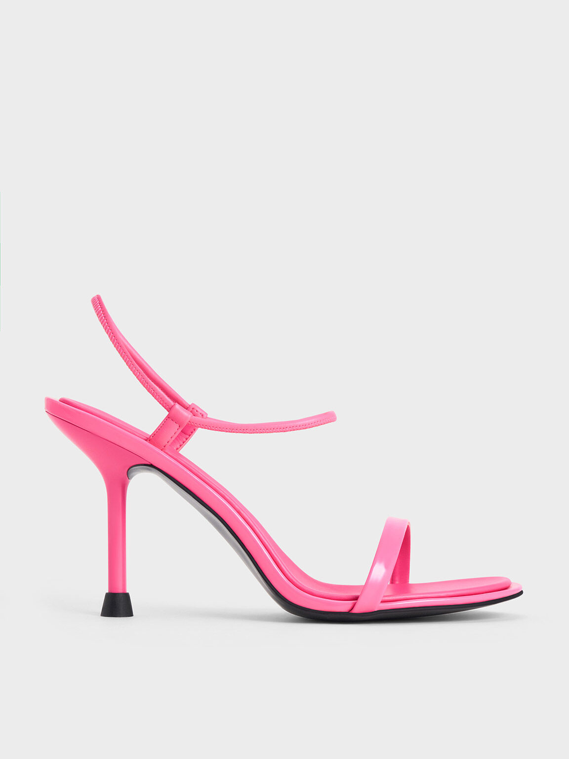 Stiletto Heel Ankle Strap Pumps Pink