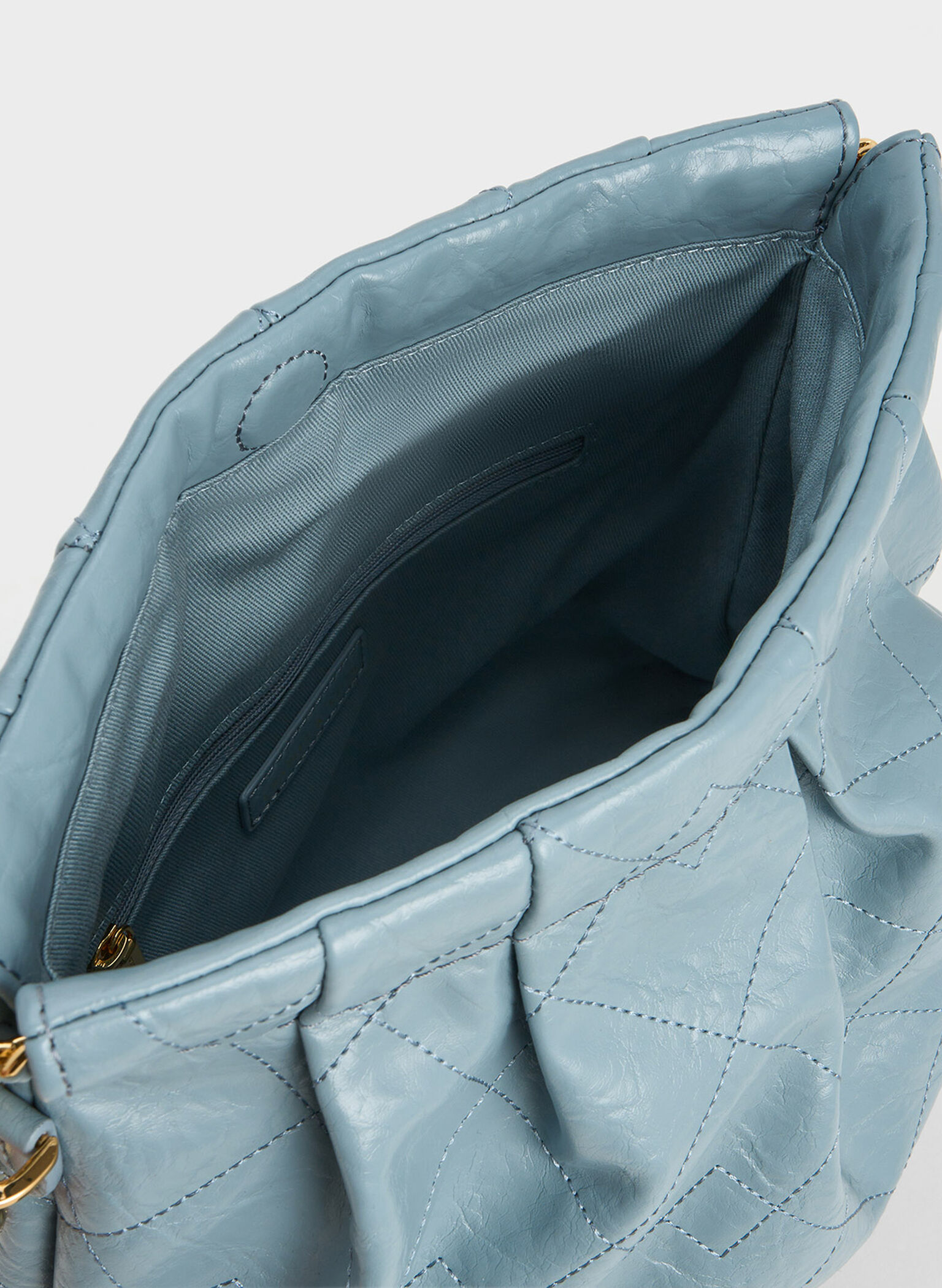 Duo Double Chain Hobo Bag, Slate Blue, hi-res