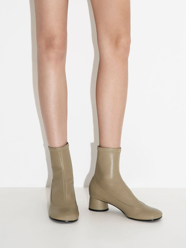 leather ankle boot with belt price