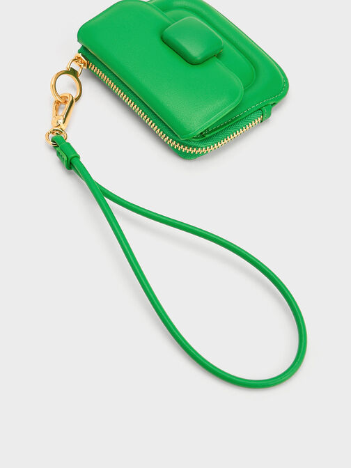 Koa Square Card Holder, Green, hi-res