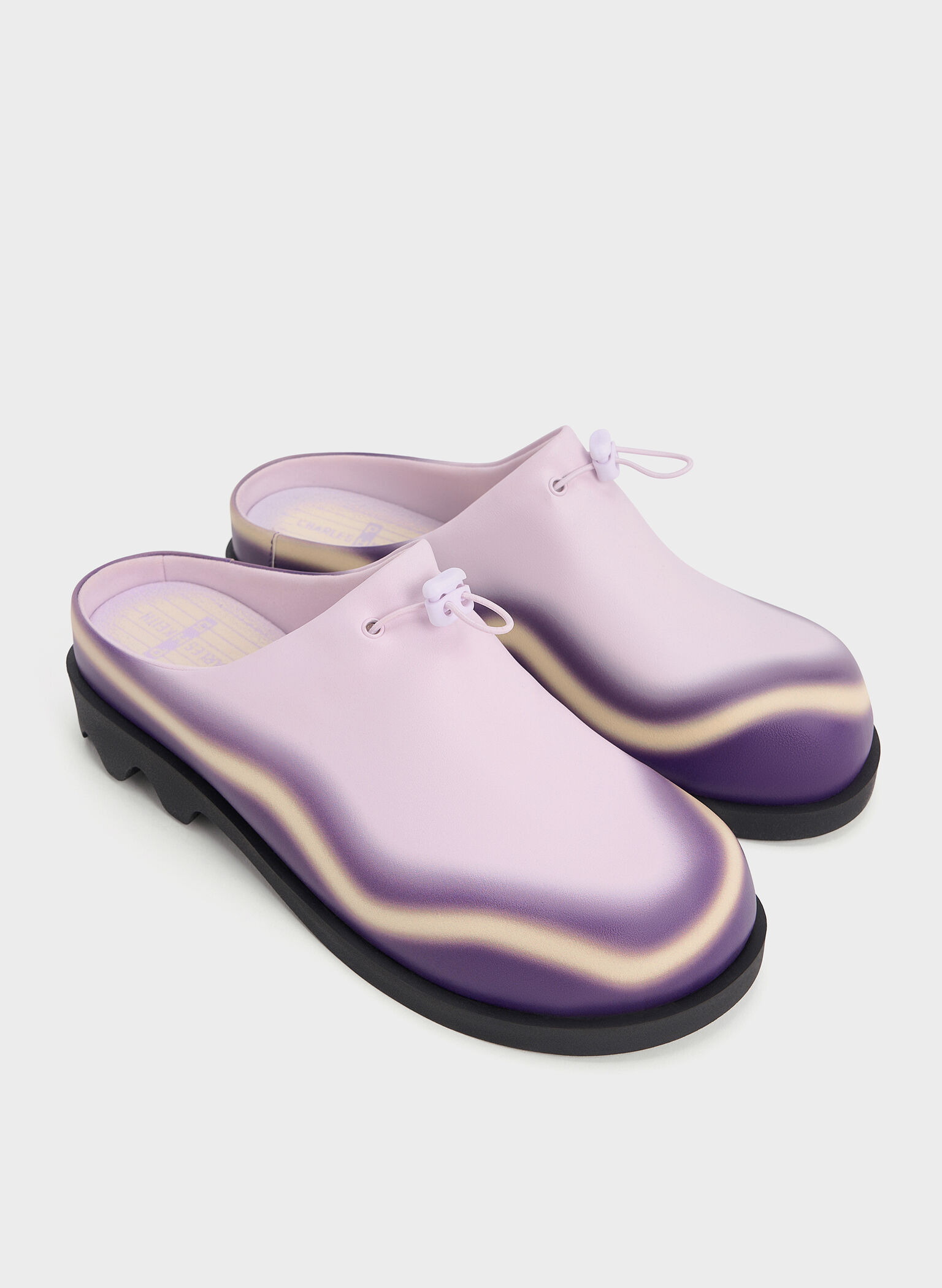 Gradient Wave Slip-On Mules, Lilac, hi-res