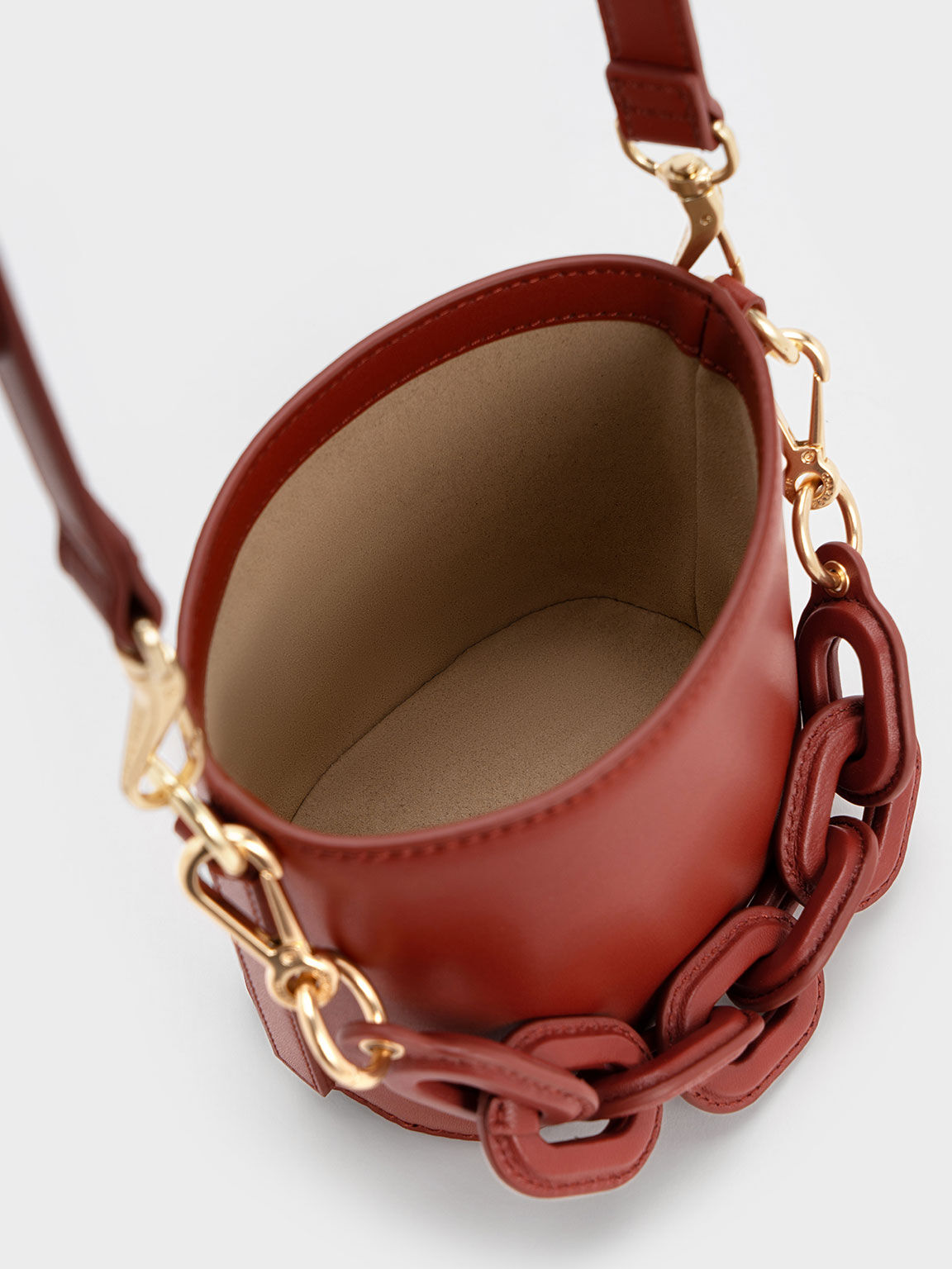 Brick Catena Bucket Bag CHARLES KEITH UK