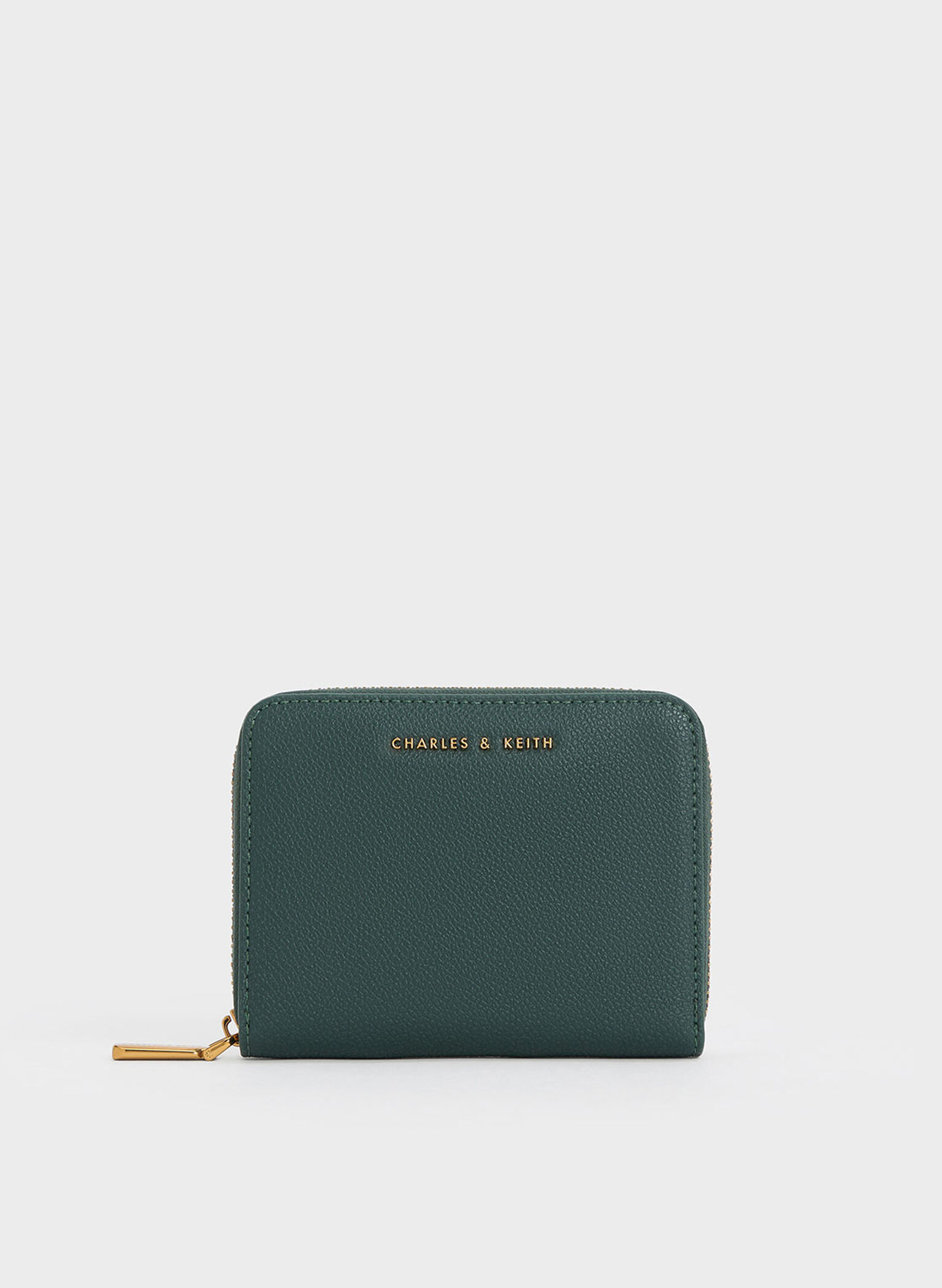 Dulcie Zip-Around Square Wallet, Green, hi-res