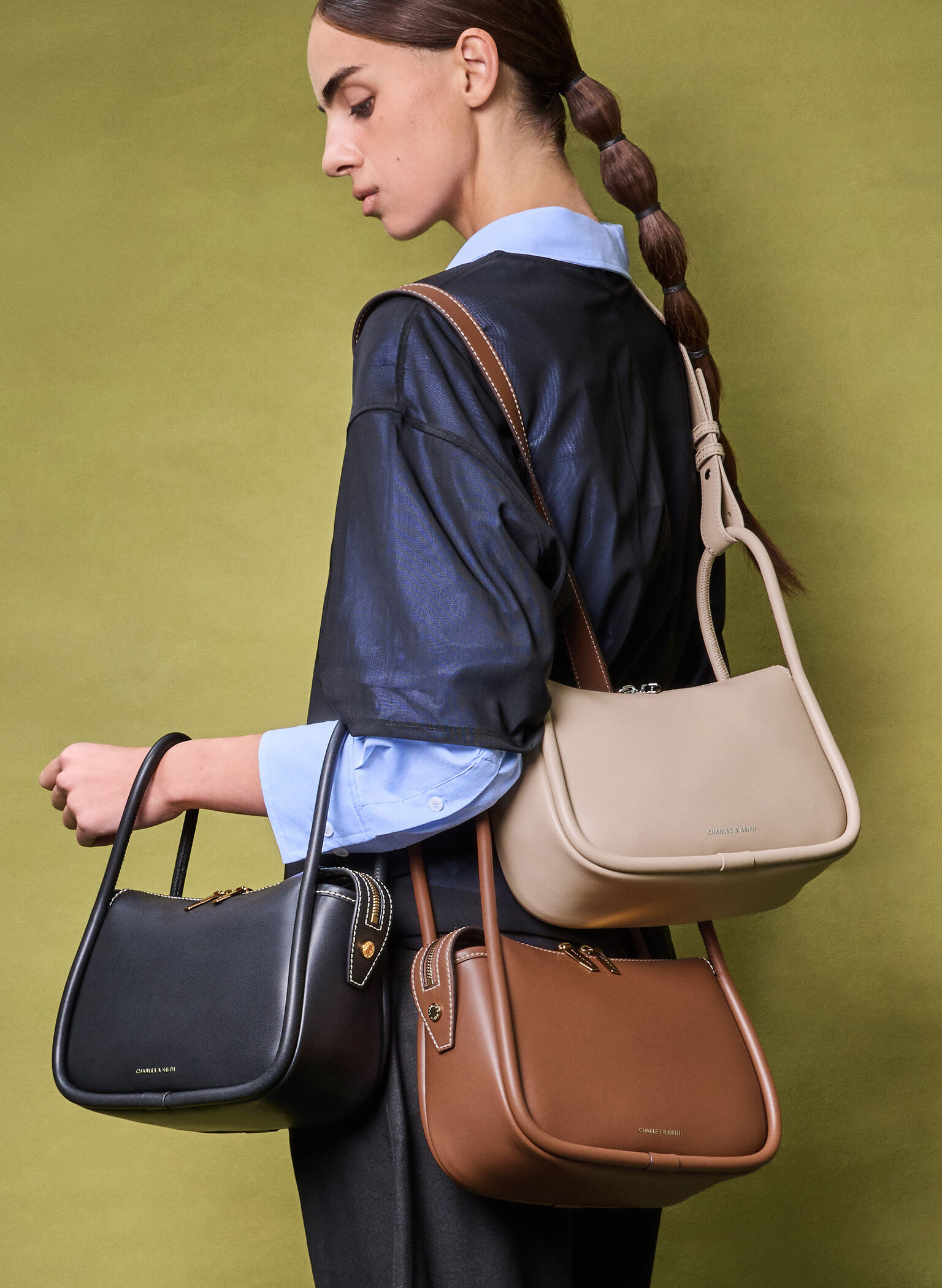 Lyla Shoulder Bag, Chocolate, hi-res