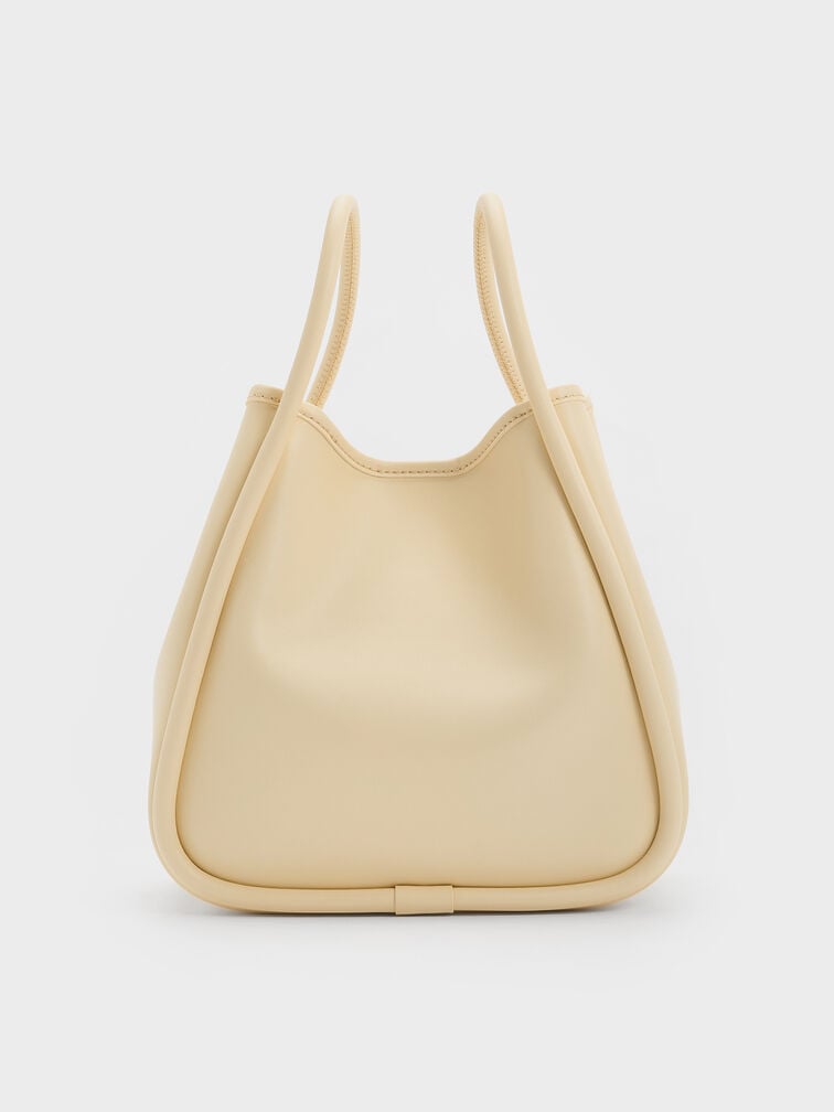 Mini Lyla Tubular Tote Bag, Butter Yellow, hi-res