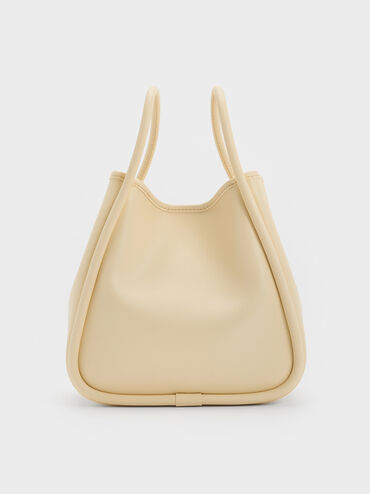 Mini Lyla Tubular Tote Bag, Butter Yellow, hi-res