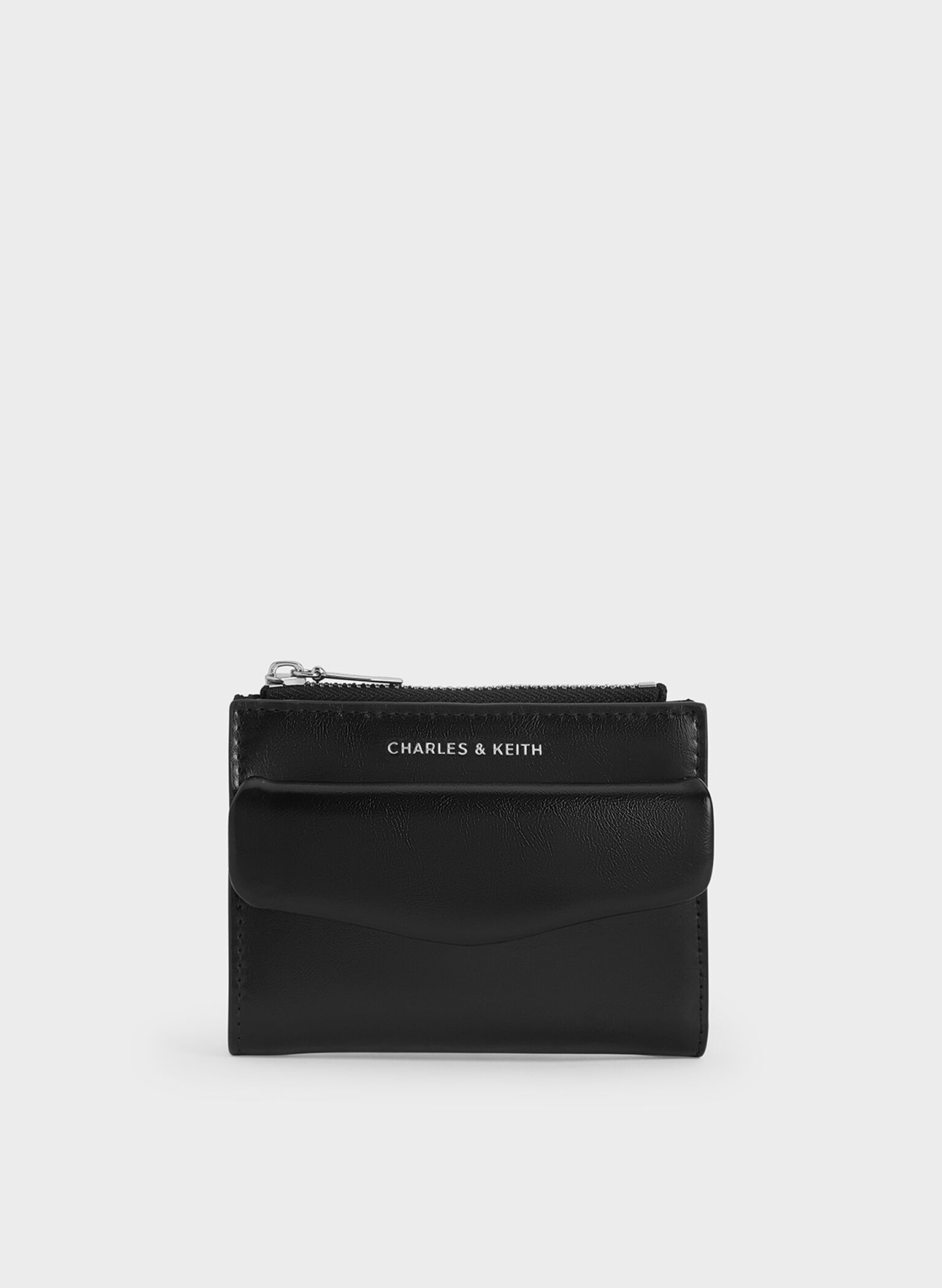 Rachel Front-Pocket Top-Zip Wallet, Noir, hi-res