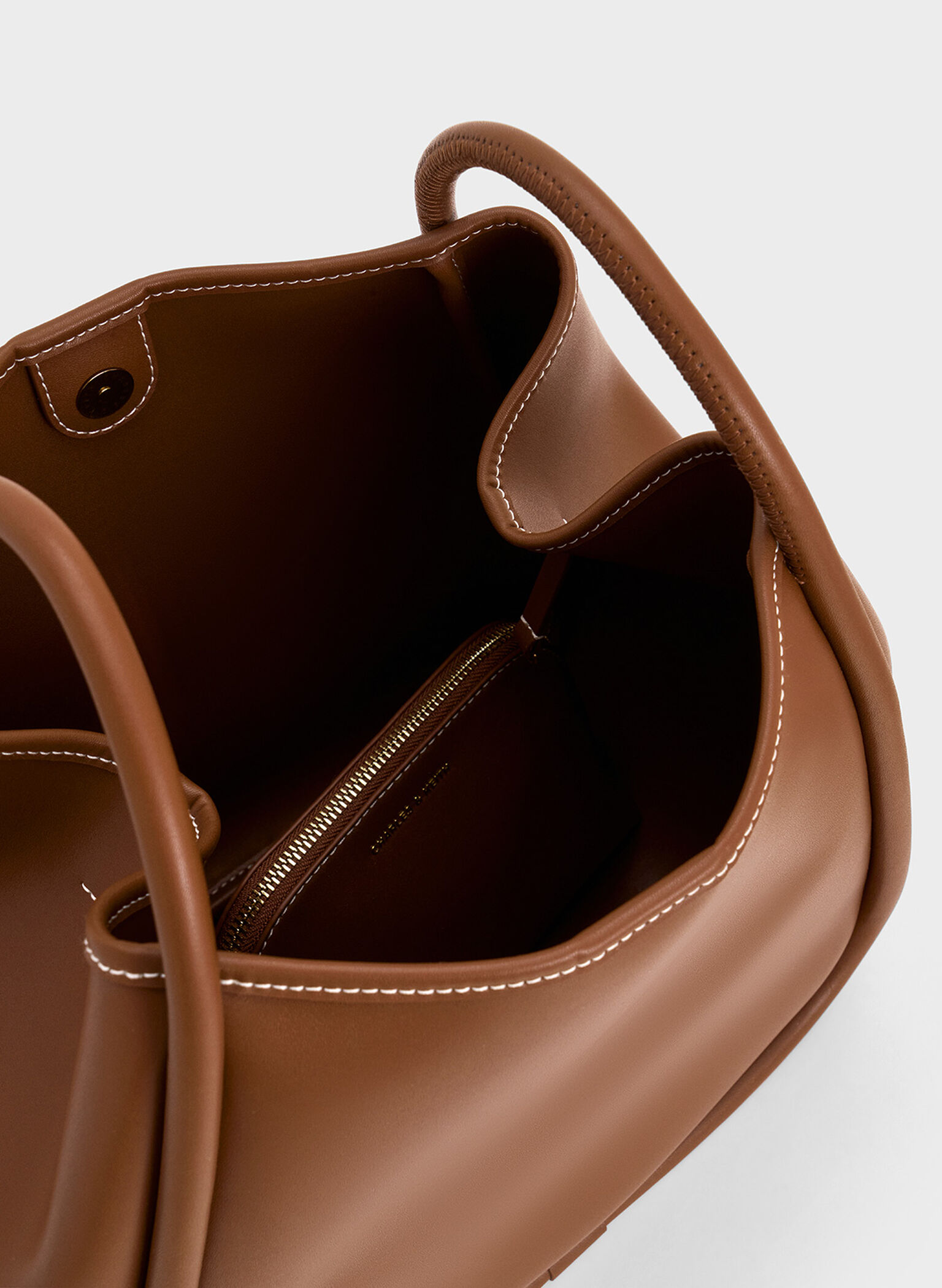 Lyla Tubular Slouchy Tote Bag, Chocolate, hi-res