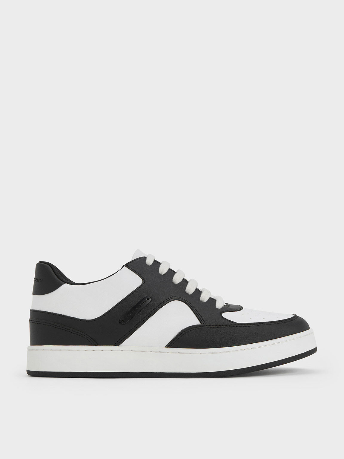Black Two Tone Low Top Sneakers CHARLES KEITH UK