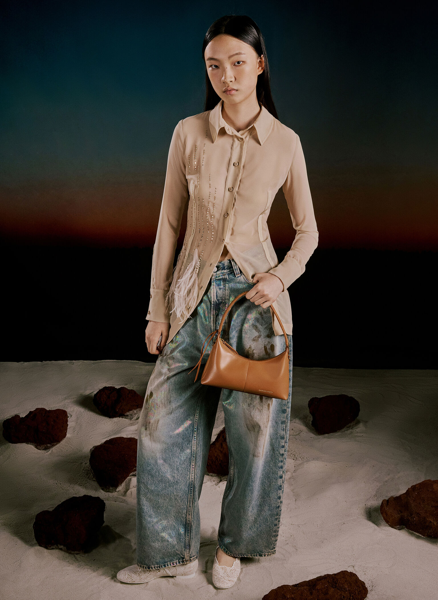 Simone Shoulder Bag, Russet Brown, hi-res