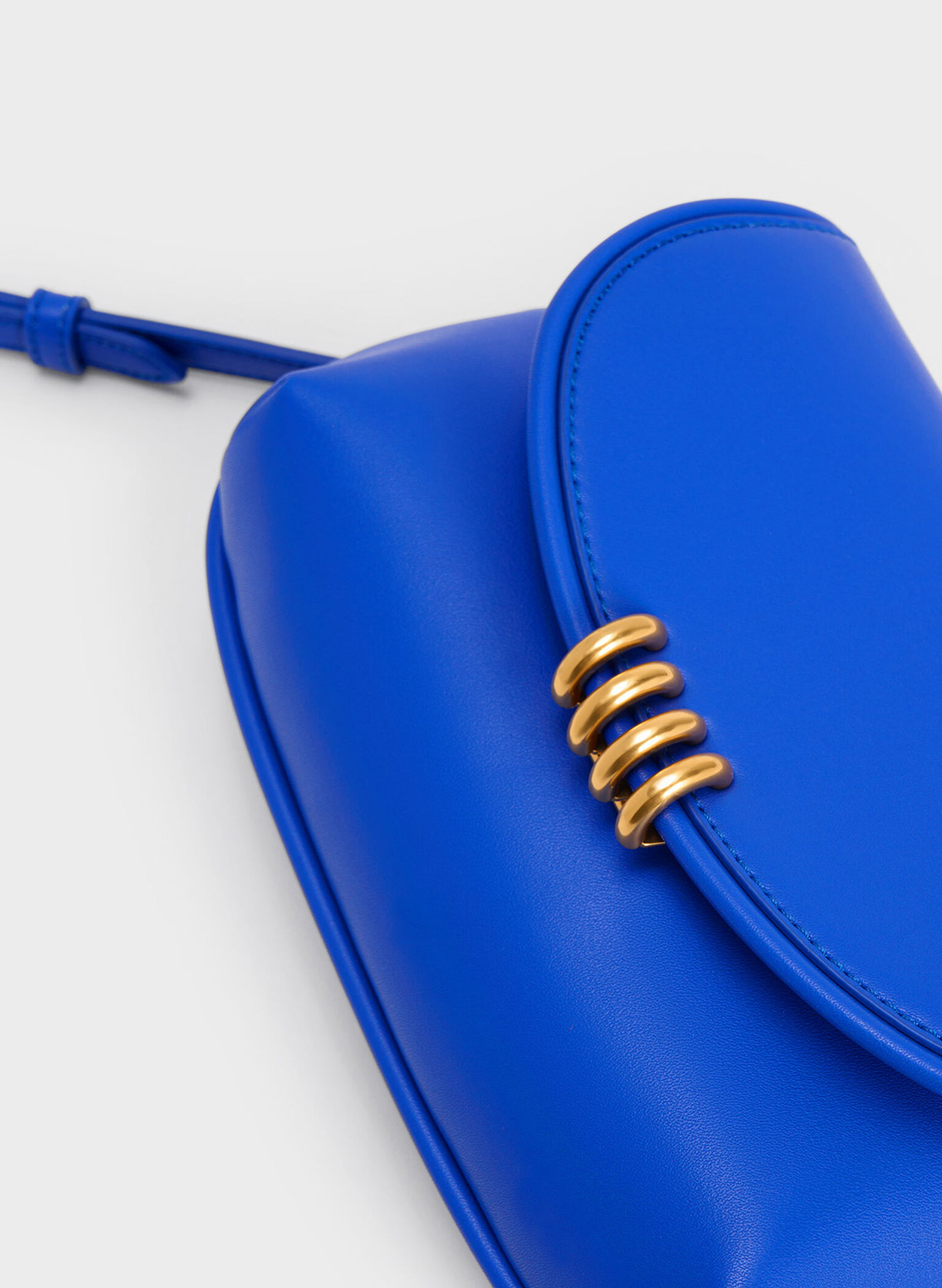 Osiris Metallic Accent Curved Bag, Cerulean, hi-res