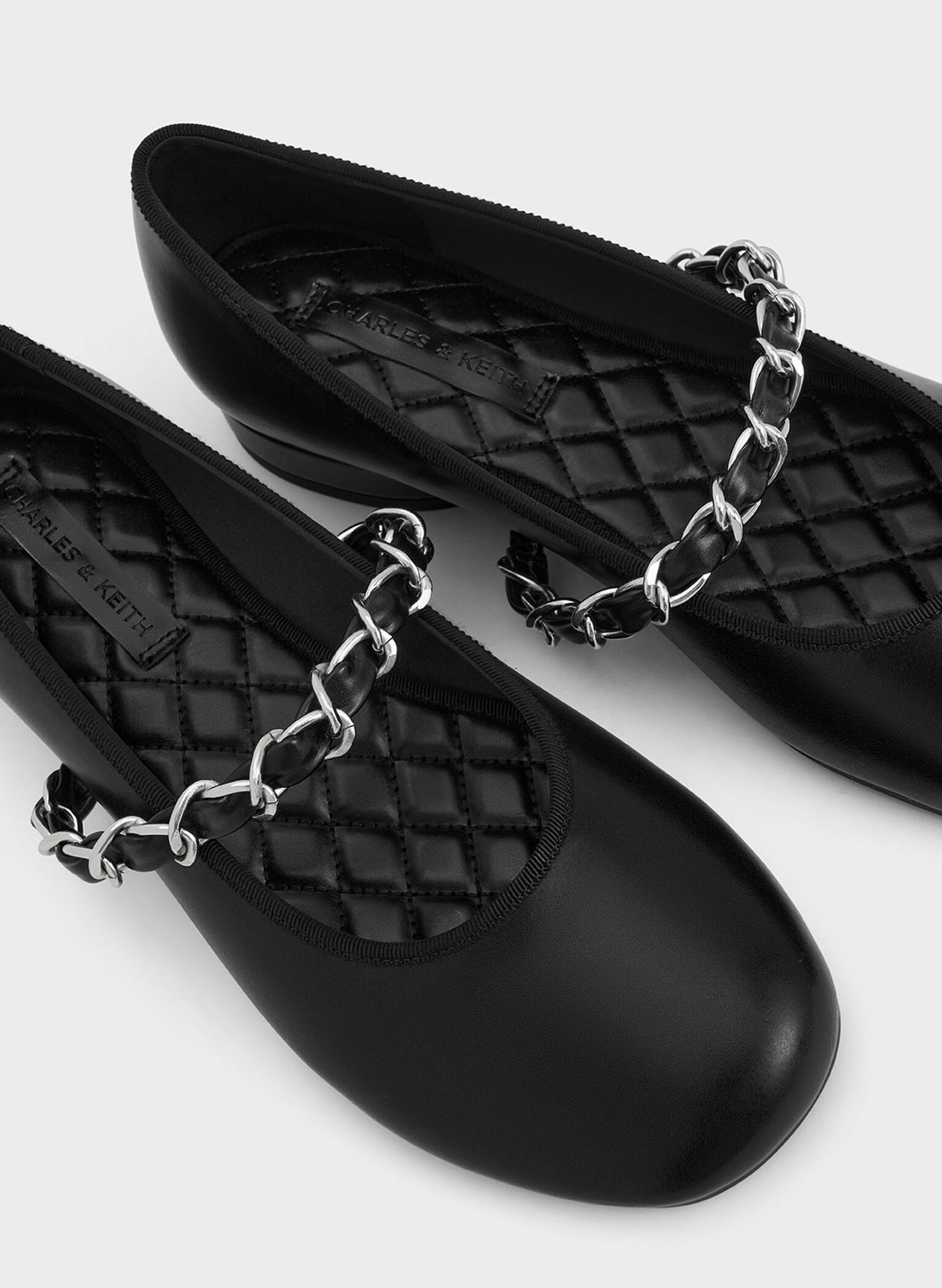 Braided-Strap Mary Janes, Black, hi-res