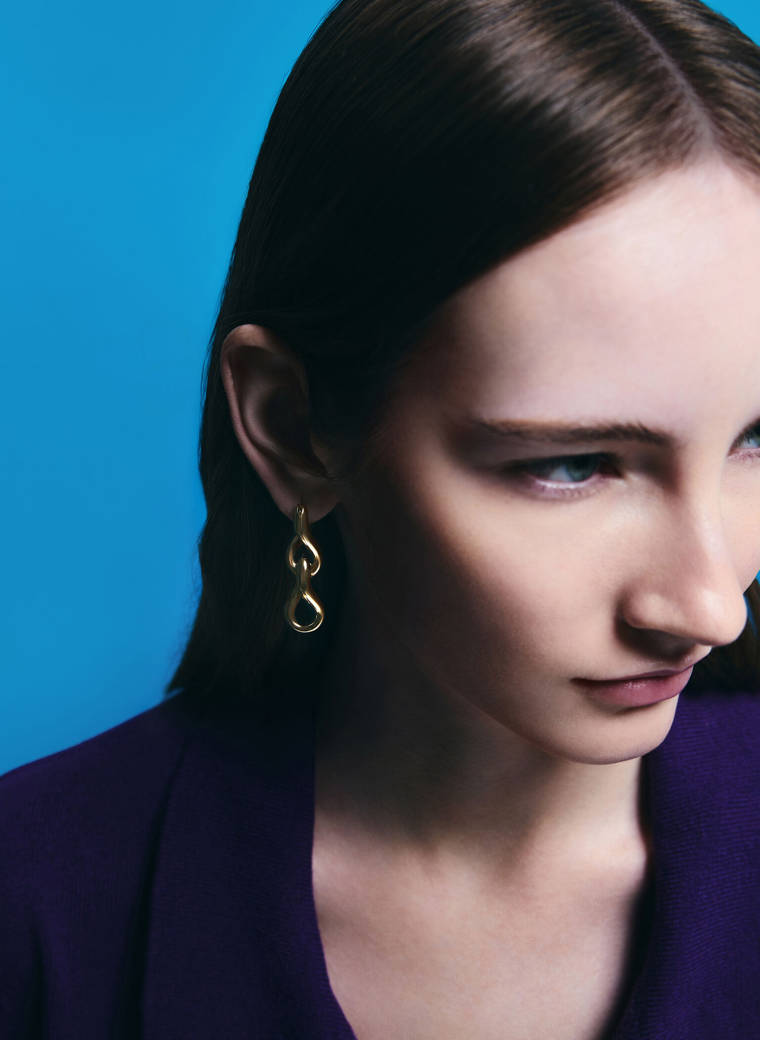 Kris Chain-Link Drop Earrings, Gold, hi-res