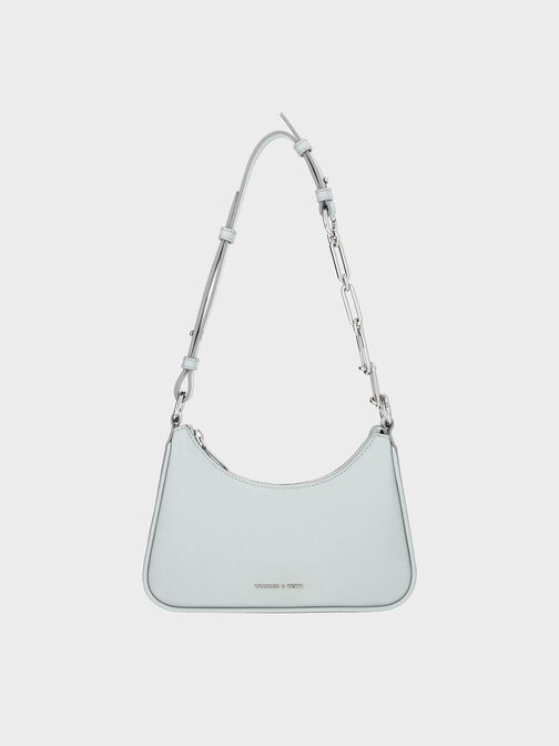 Lane Chain-Link Shoulder Bag, Sea Salt Blue, hi-res