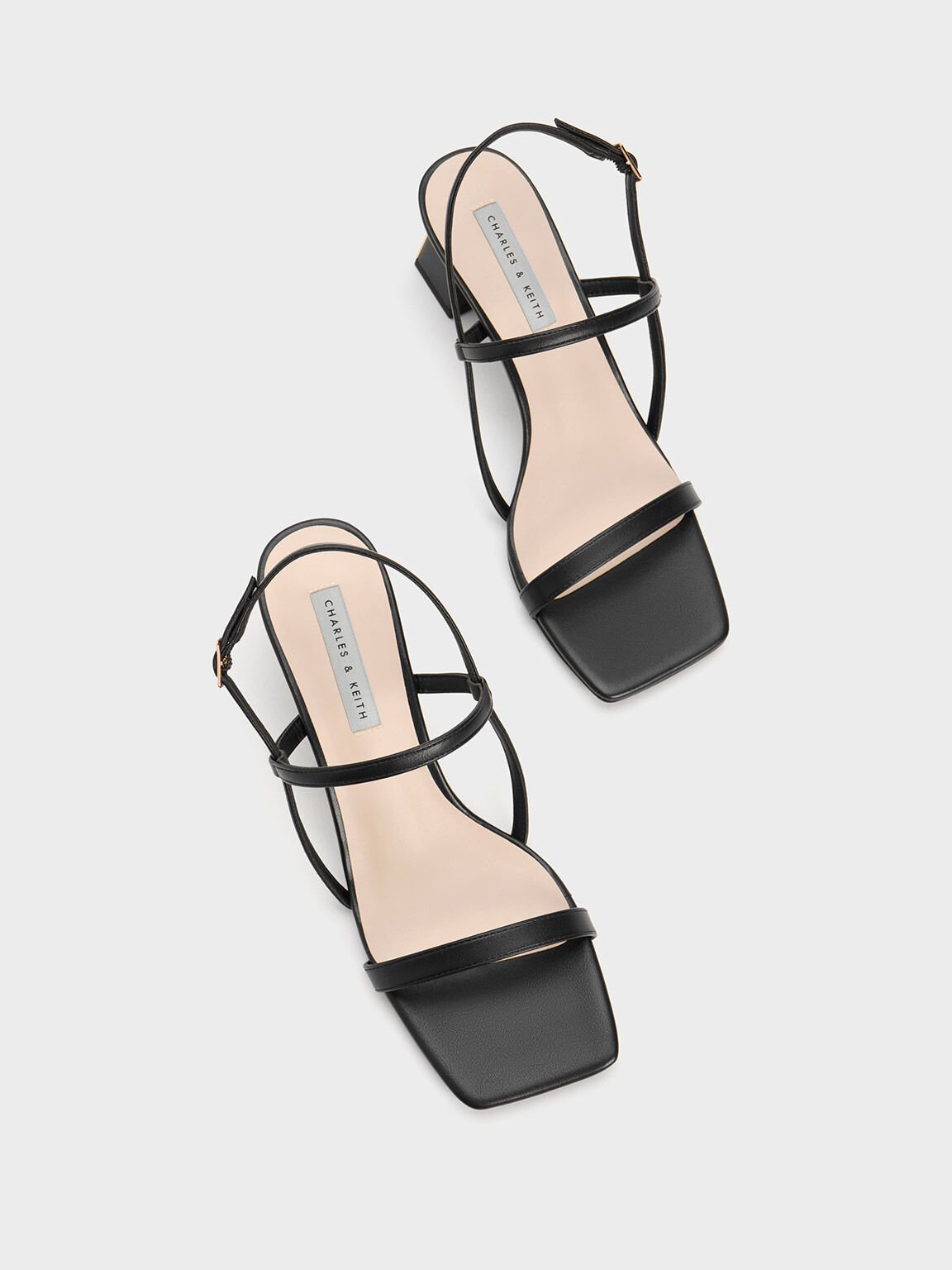 Strappy sandals square toe cheap