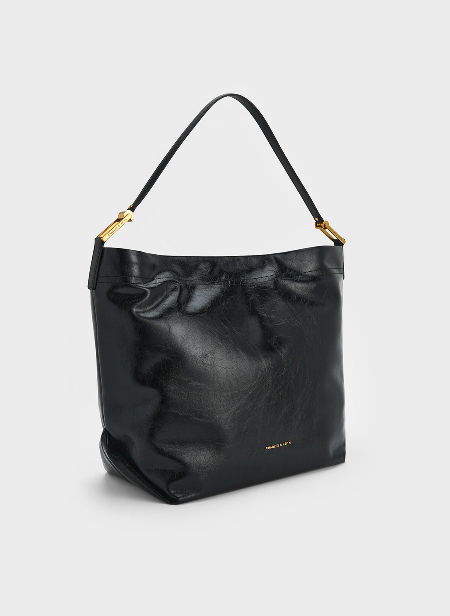 Sianna Slouchy Hobo Bag, Black, hi-res