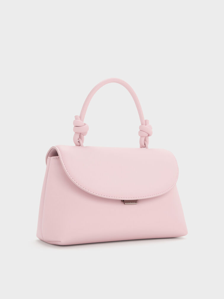 Sammie Knotted-Handle Two-Way Backpack, Cotton Candy Pink, hi-res