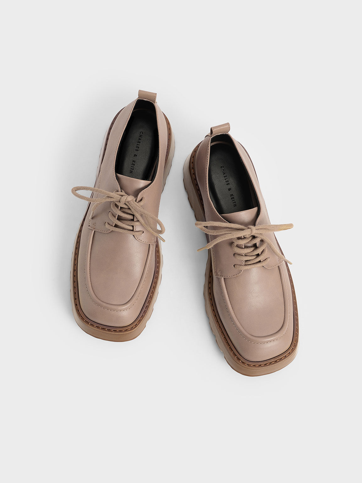 Billie Chunky Brogues, Taupe, hi-res