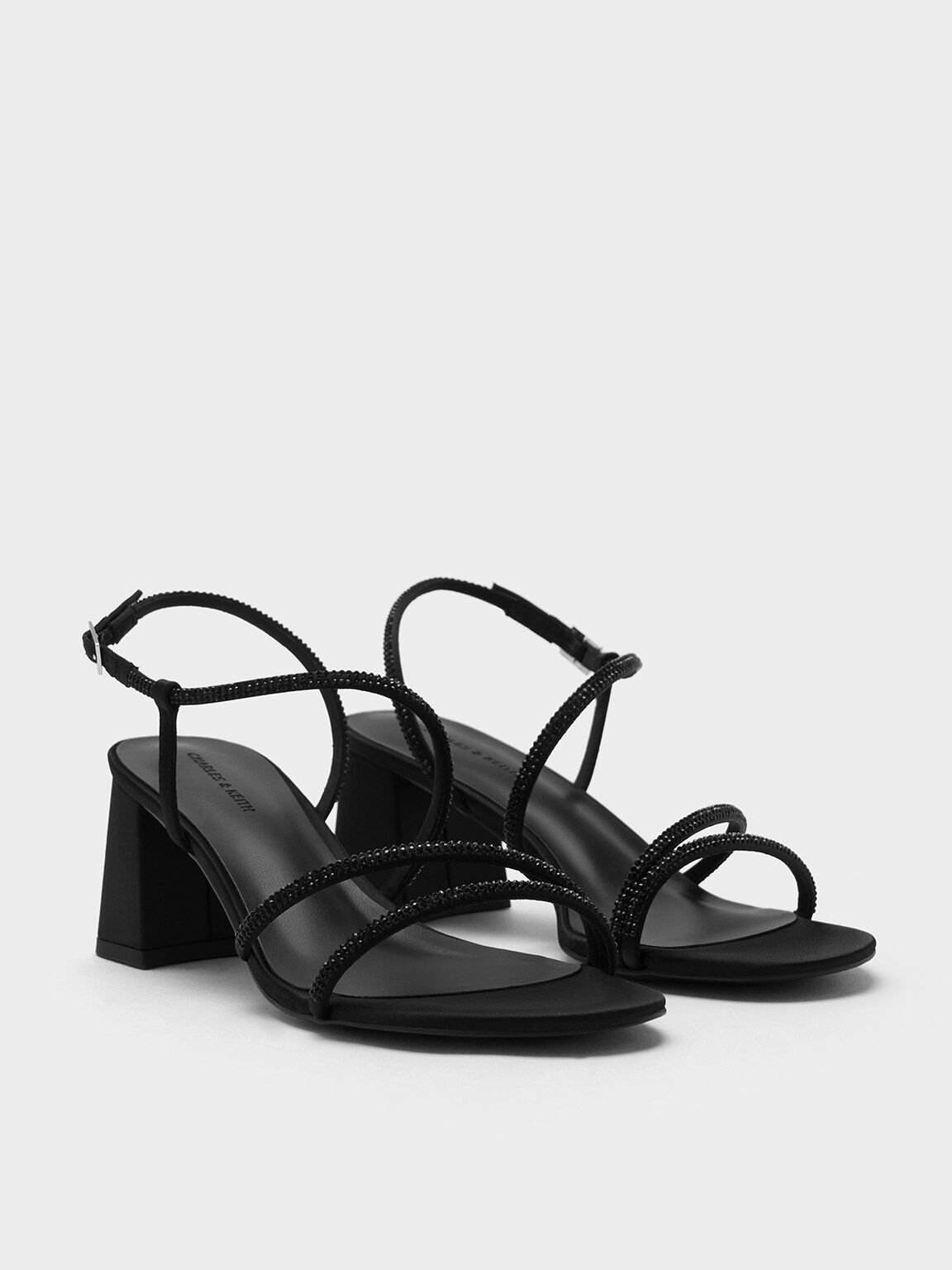 Crystal sales strappy sandals