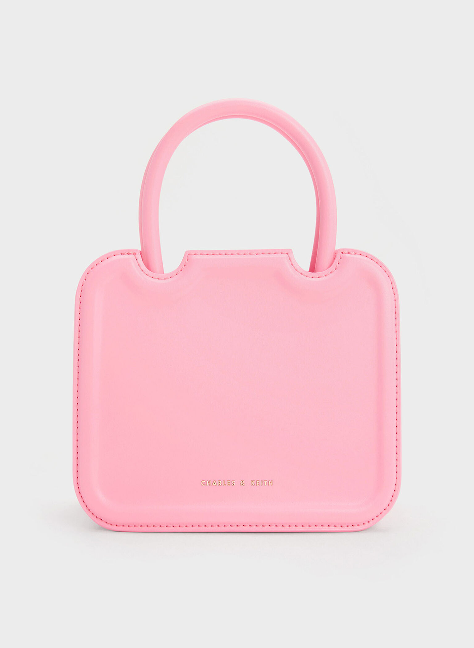 Perline Sculptural Top Handle Bag, Pink, hi-res