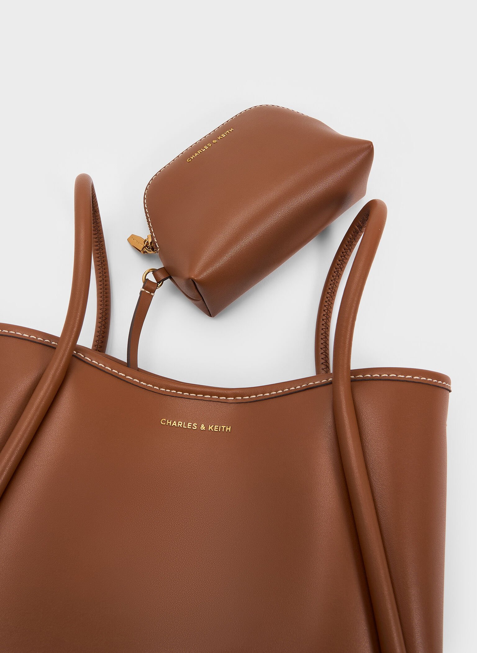 Mini Lyla Tubular Tote Bag, Chocolate, hi-res