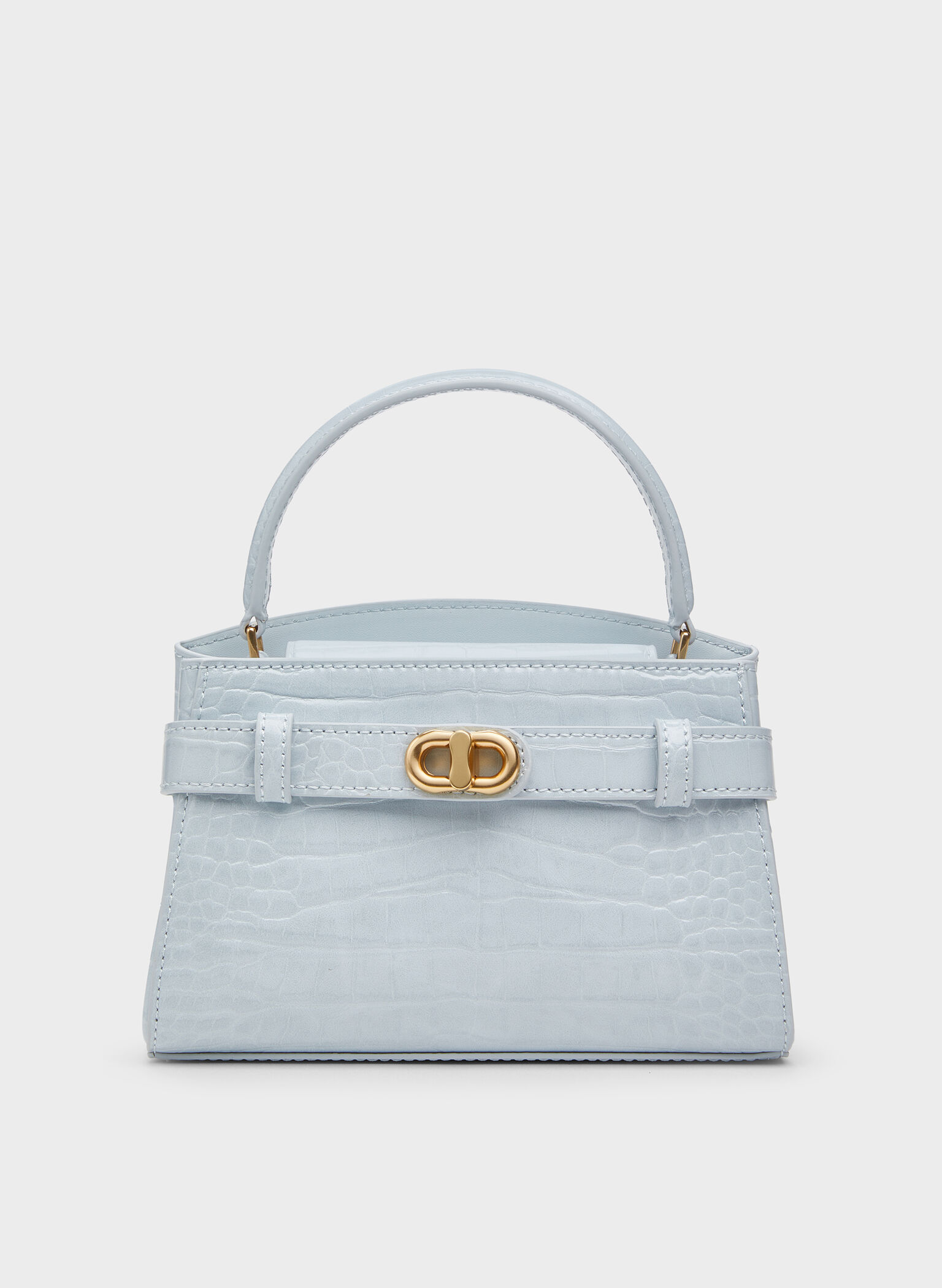 Aubrielle Croc-Effect Top Handle Bag, Sea Salt Blue, hi-res