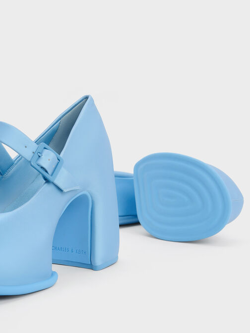 Pixie Platform Mary Janes, Blue, hi-res
