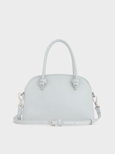 Sammie Knotted-Handle Bowling Bag, Sea Salt Blue, hi-res