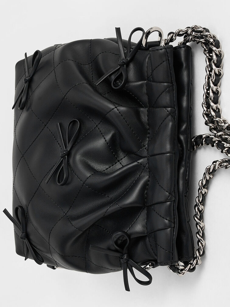 Duo Bow Backpack, Noir, hi-res