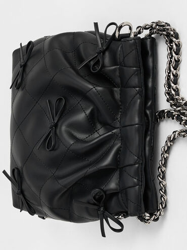 Duo Bow Backpack, Noir, hi-res