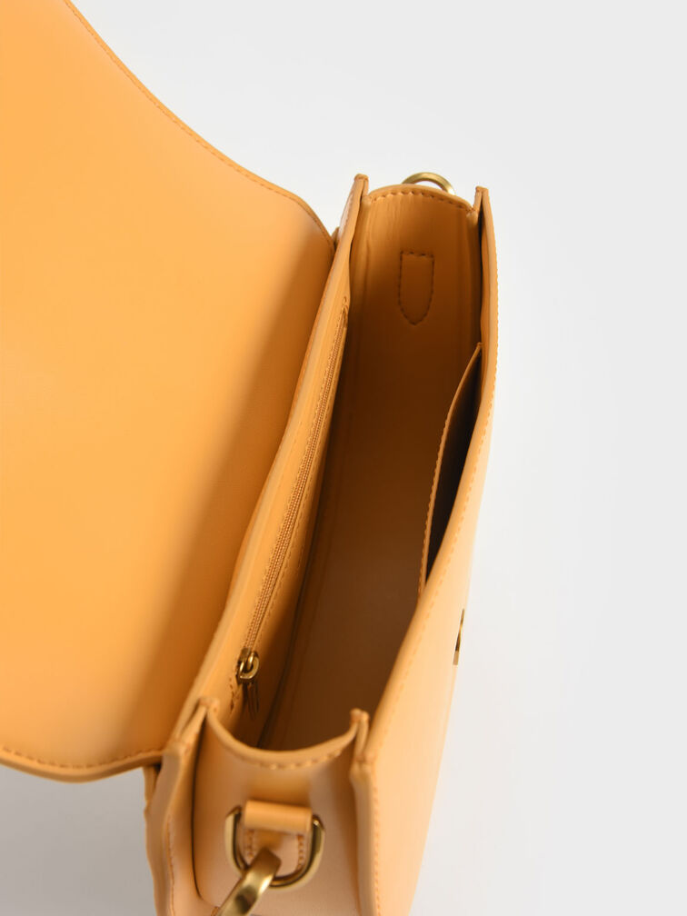 Gabine Saddle Bag, Mustard, hi-res