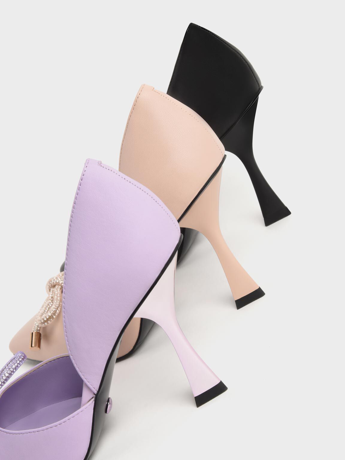 Pink pumps top with bow