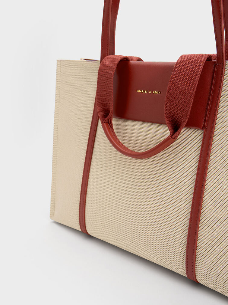 Shalia Canvas Tote Bag, Multi, hi-res