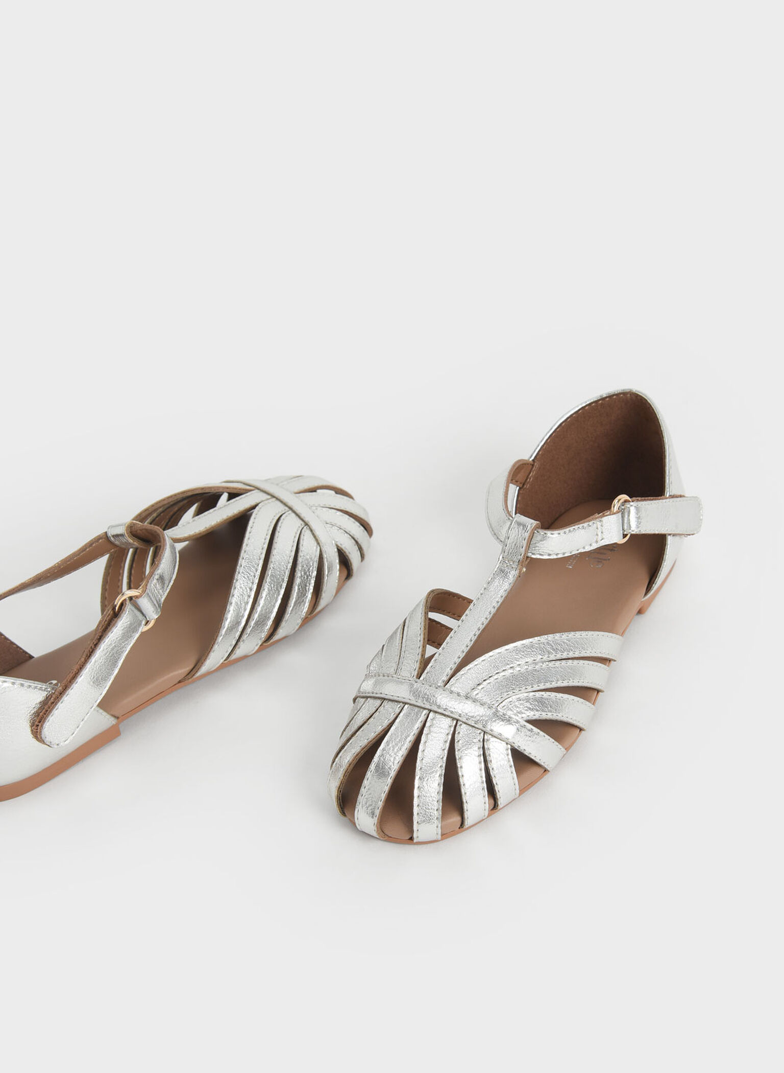 Girls' T-Bar Mary Janes, Silver, hi-res