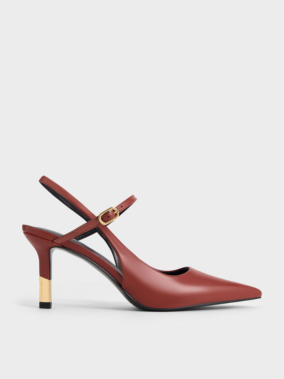 Red Two Tone Heel Slingback Pumps CHARLES KEITH UK