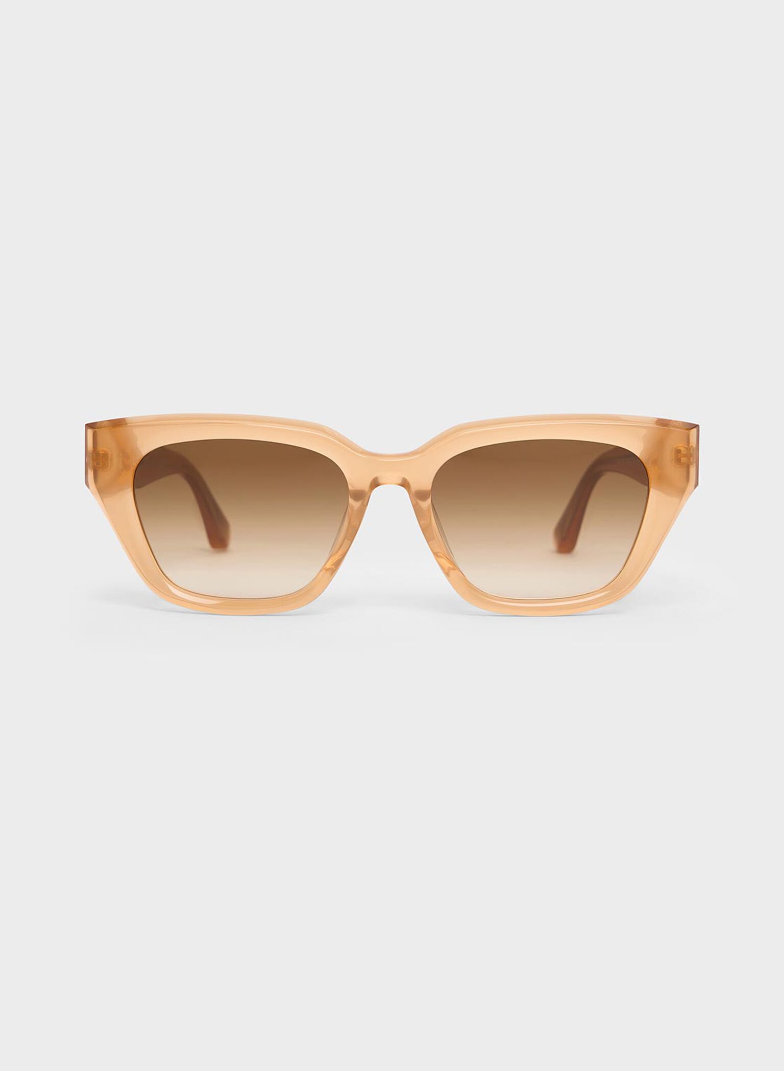 Recycled Acetate Cat-Eye Sunglasses, Toffee, hi-res