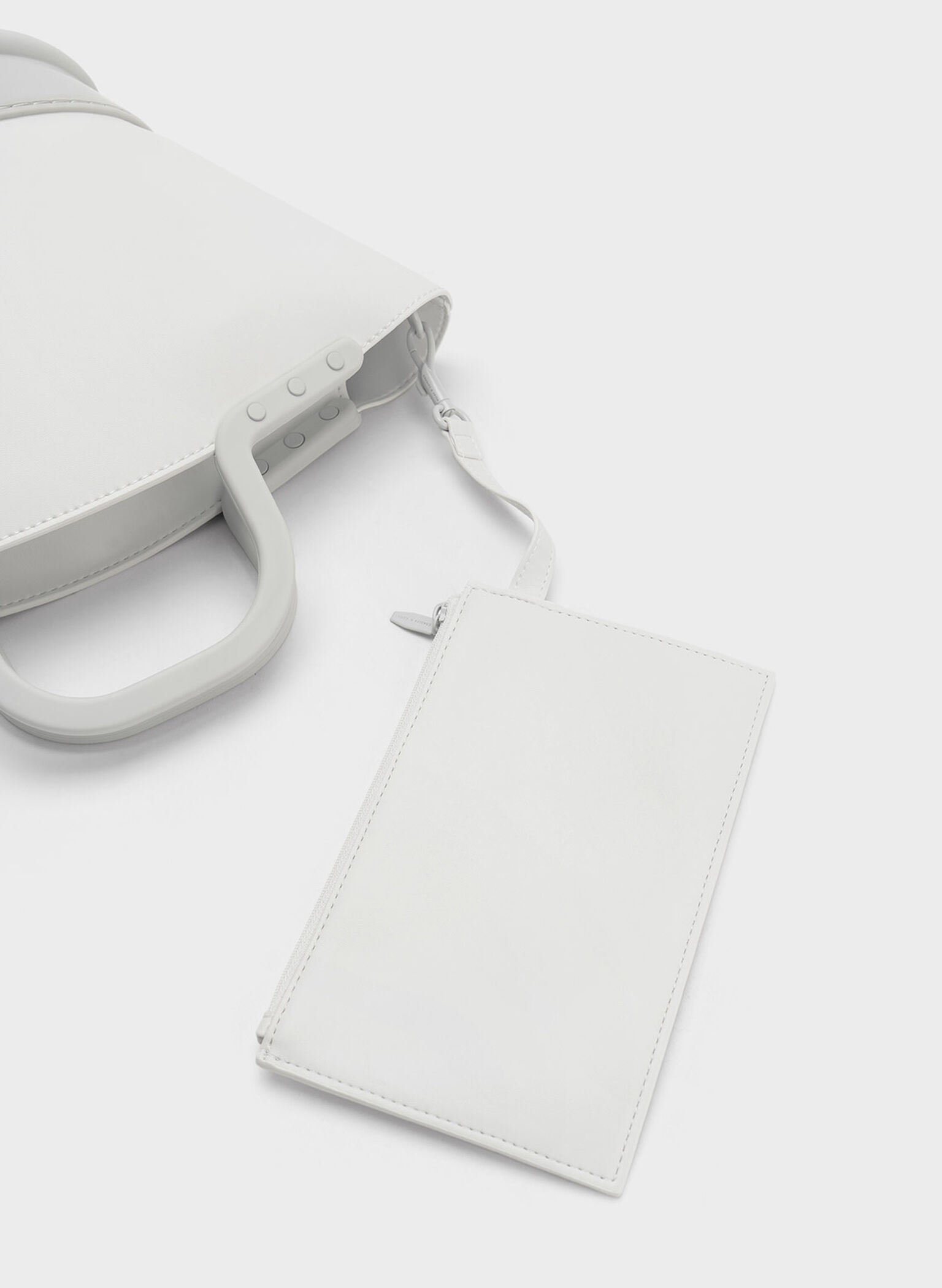 Fan Double Handle Tote Bag, White, hi-res