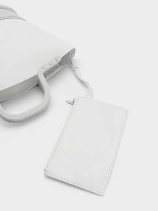 Fan Double Handle Tote Bag, White, hi-res
