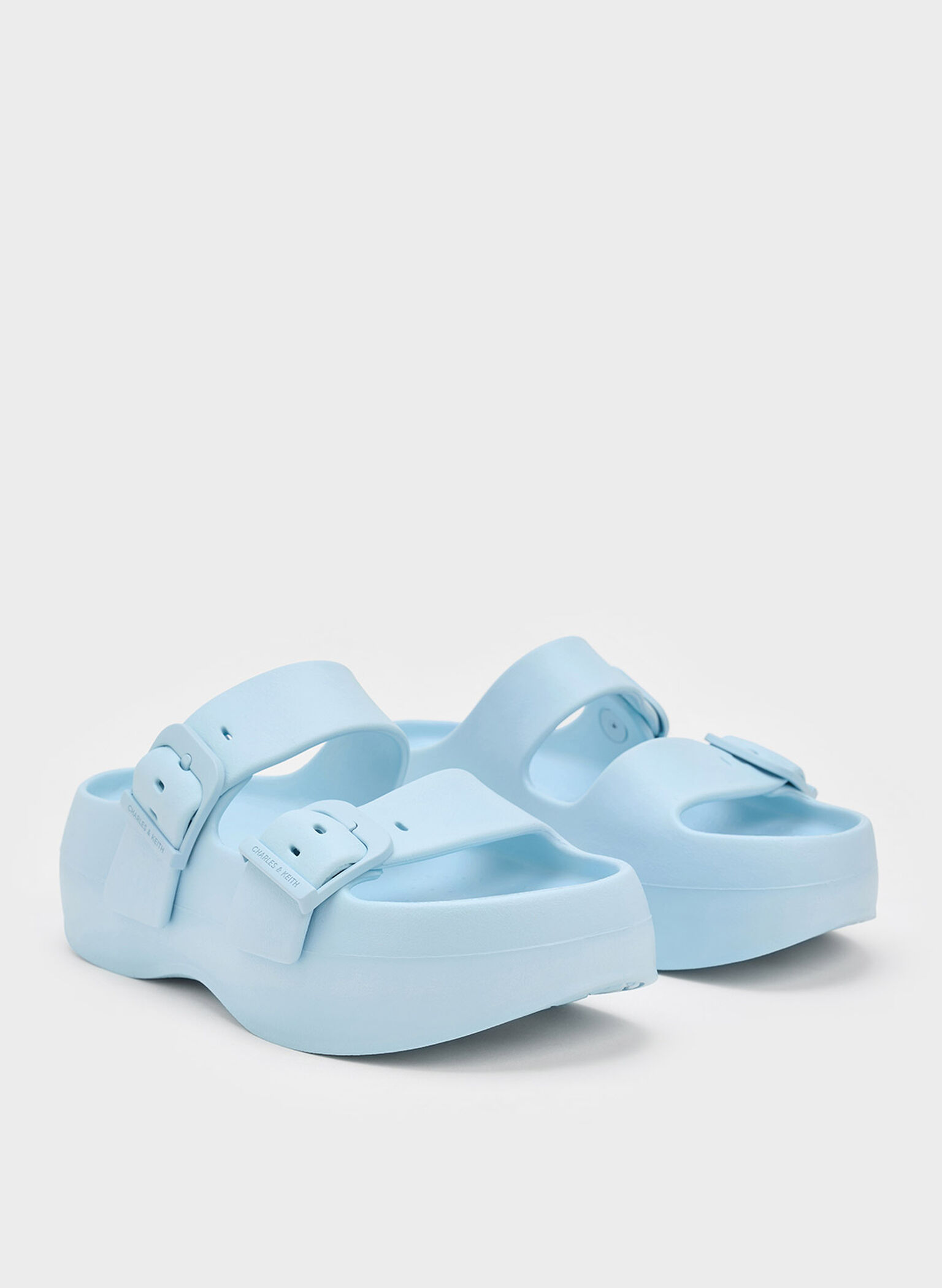 Bunsy Double-Strap Sports Sandals, Blue, hi-res