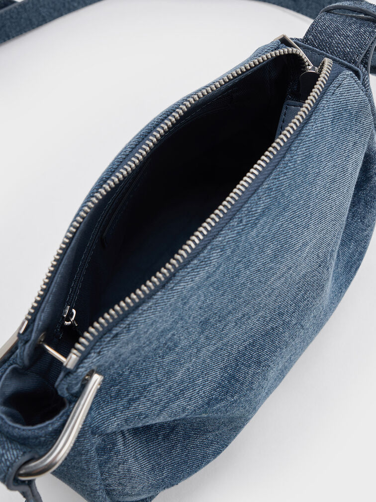 Lumen Denim Crossbody Bag, Denim Blue, hi-res