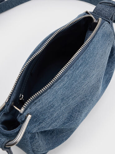 Lumen Denim Crossbody Bag, Denim Blue, hi-res