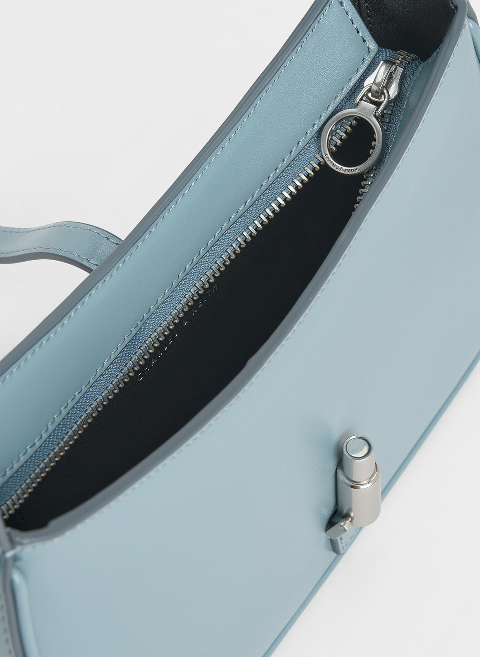 Cesia Metallic Accent Shoulder Bag, Slate Blue, hi-res