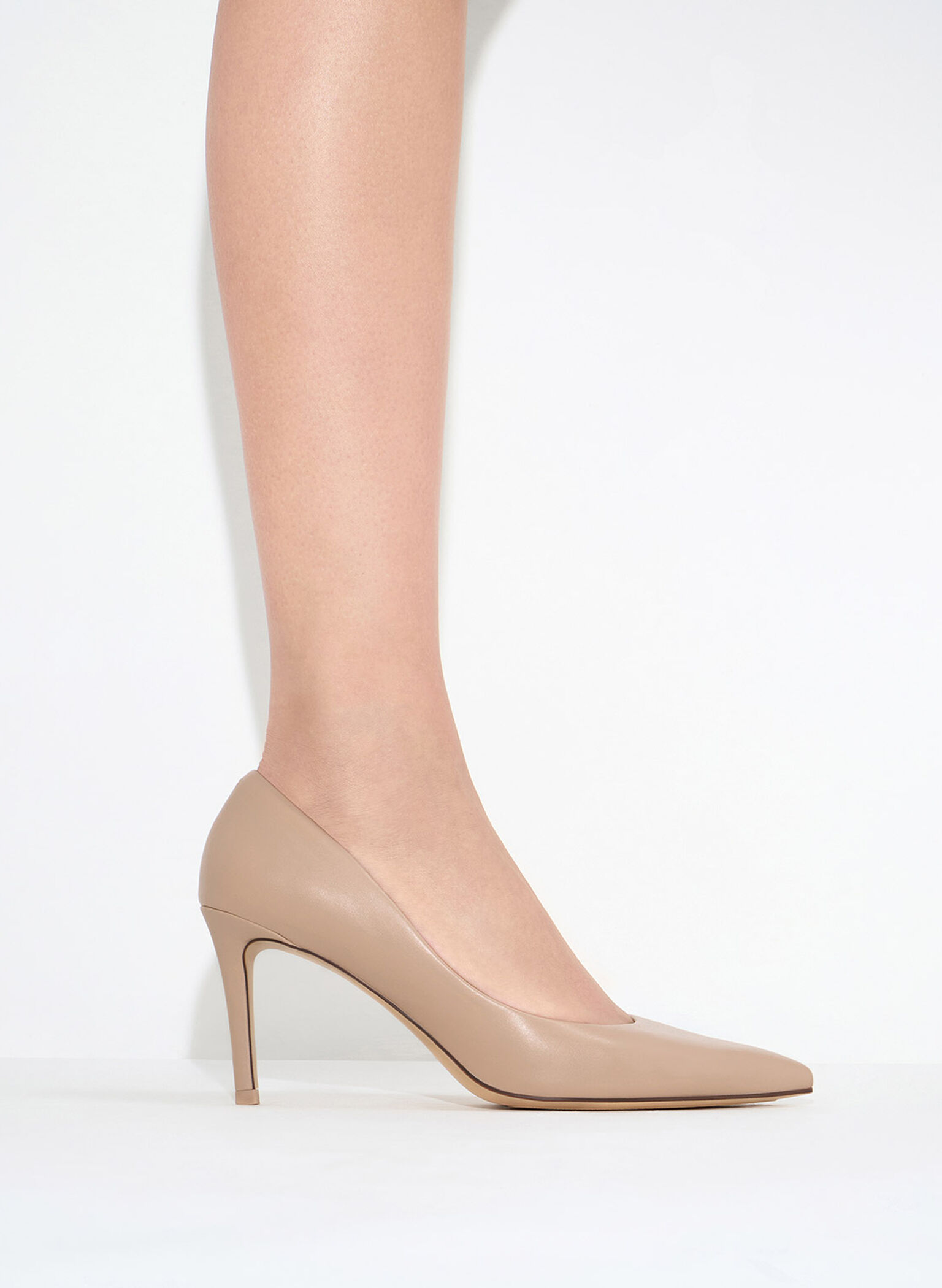 Emmy Pointed-Toe Stiletto Pumps, Nude, hi-res