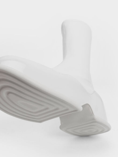 Pixie Patent Calf Boots, White, hi-res