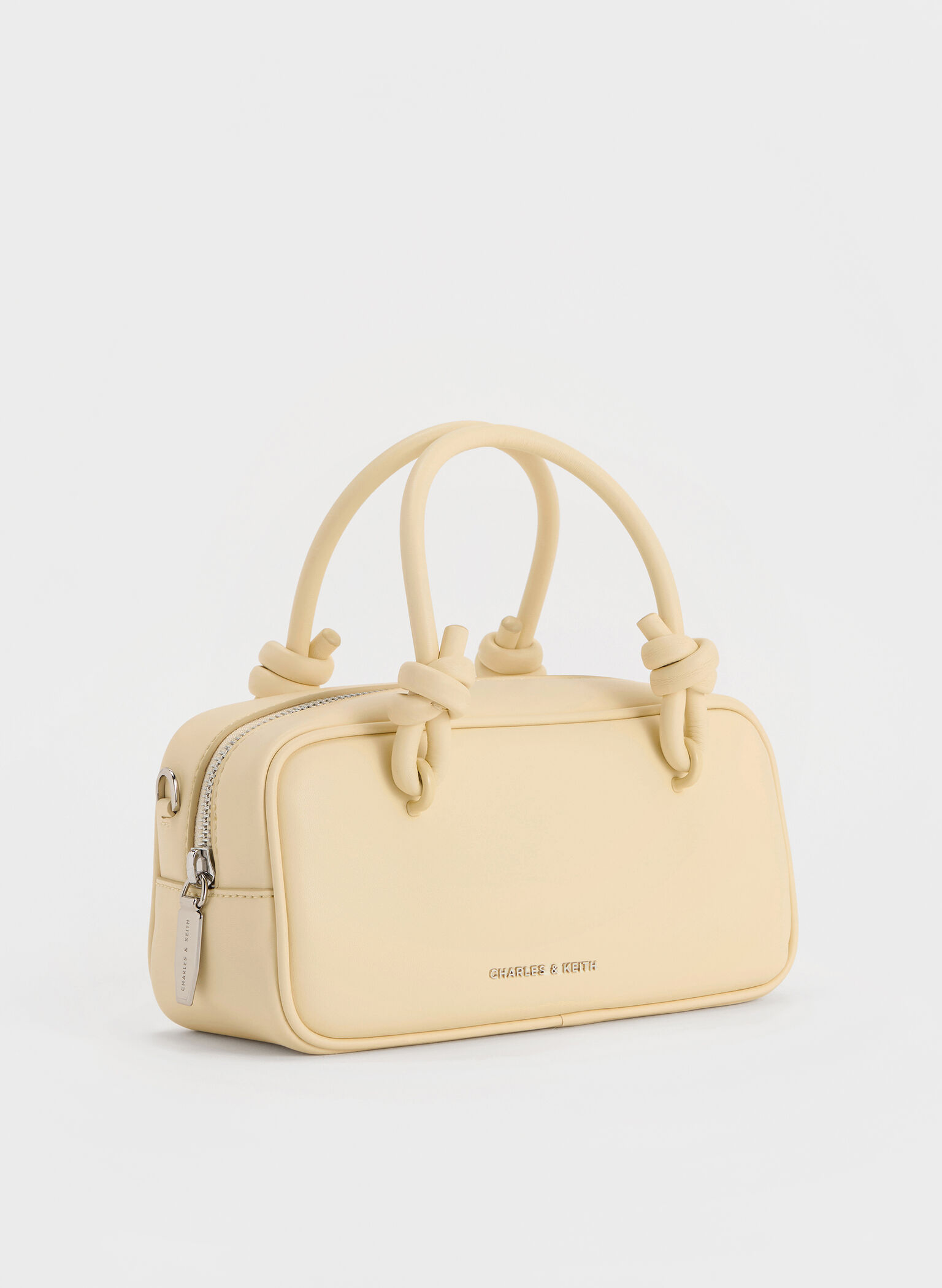 Sammie Knotted-Handle Elongated Bag, Butter Yellow, hi-res