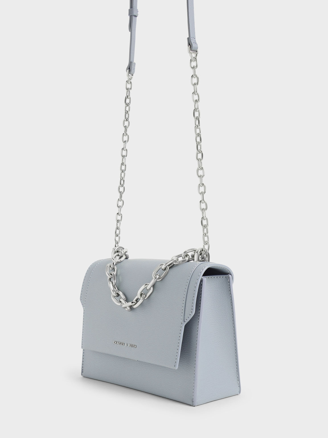 Charles and keith blue bag sale