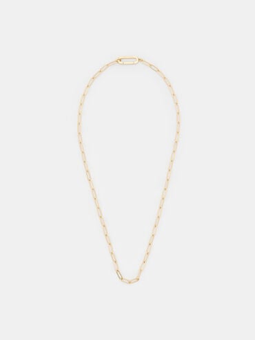 Arleth Chain-Link Pendant Necklace, Gold, hi-res