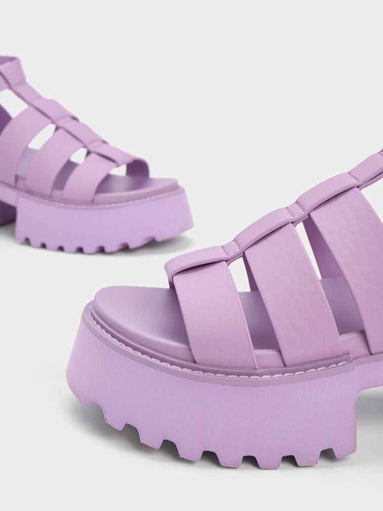 Nadine Gladiator Platform Sandals, Lilac, hi-res