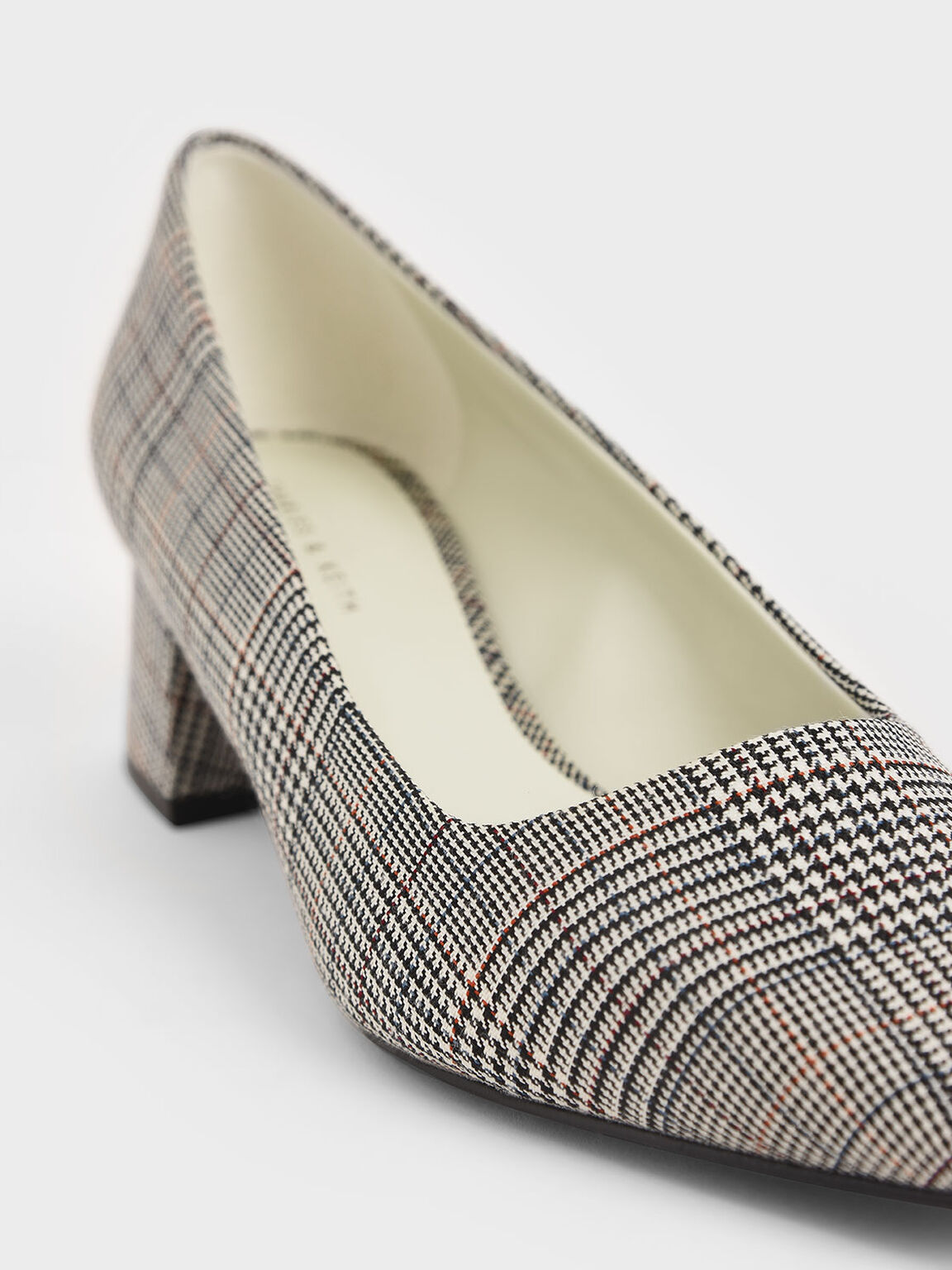 square toe block heel