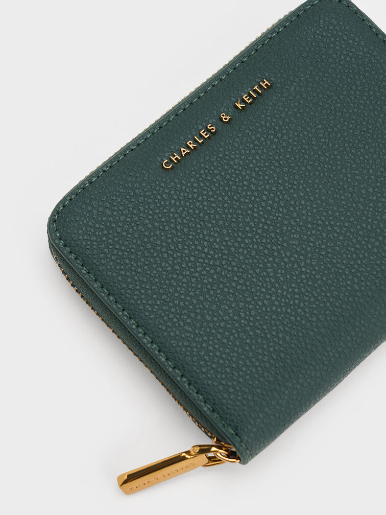 Dulcie Zip-Around Square Wallet, Green, hi-res